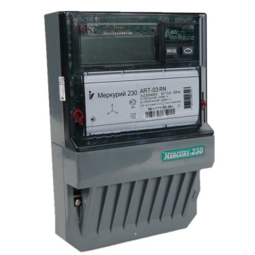 Счетчик электроэнергии 3Ф многотарифный Меркурий 230 ART-03 RN 5-7,5A Т1 D 230/400В ЖК фото Счетчик электроэнергии 3Ф многотарифный Меркурий 230 ART-03 RN 5-7,5A Т1 D 230/400В ЖК картинка